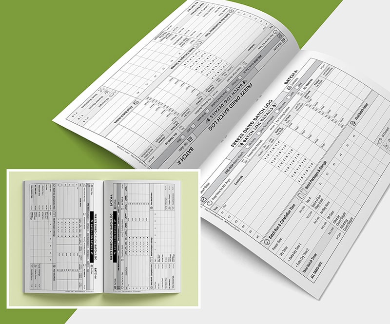 Check out our detailed Freeze drying batch logs