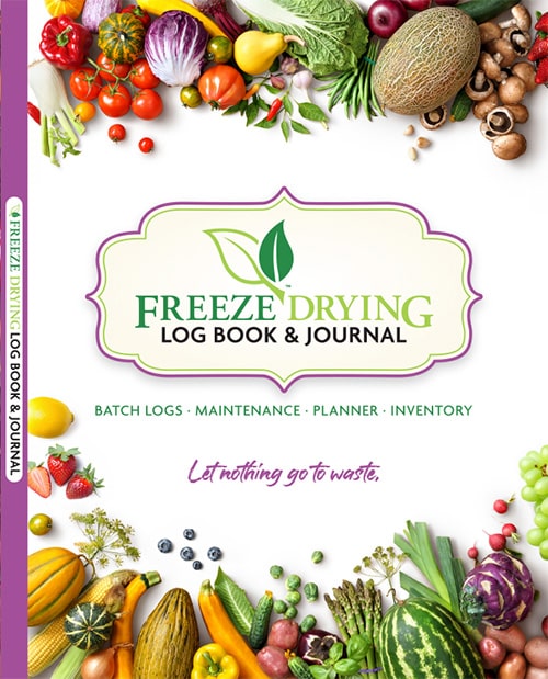 Get our digital download copy of our Freeze Drying Log Book & Journal